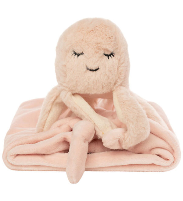 NatureZoo Nusseklud - Blæksprutte - 35x35 cm - Babyrosa