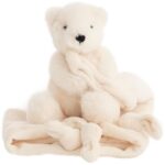 NatureZoo Nusseklud - Isbjørn - 35x35 cm - Creamy White