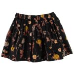 Noa Noa miniature Nederdel - Sort m. Blomster