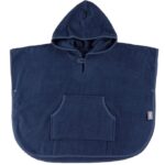 Nørgaard Madsens Badeponcho m. Hætte/Lomme - 70x50 cm - Navy