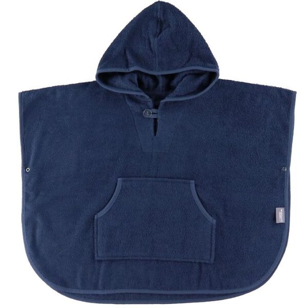 Nørgaard Madsens Badeponcho m. Hætte/Lomme - 70x50 cm - Navy