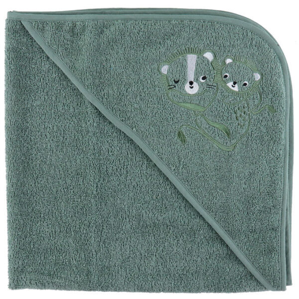 Nørgaard Madsens Badeslag - 75x75 cm - Grøn m. Løver