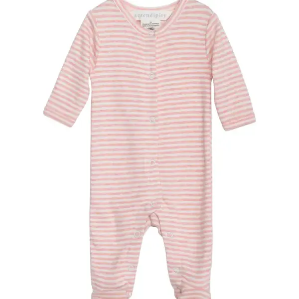 Nyfødt Dragt - Coral/Offwhite - 62 CM