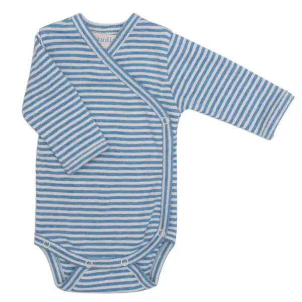 Nyfødt Slå-om Body - AZURSTRIPE - 56