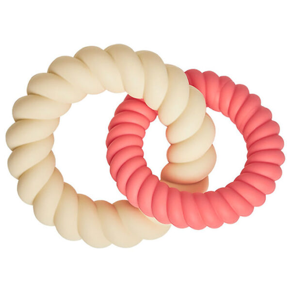 OYOY Bideringe - Silikone - Mellow - Cherry Red/Vanilla