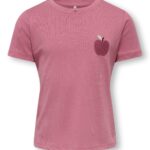 Only Mini Candy Life Printed Tee - Heather Rose - 92 cm