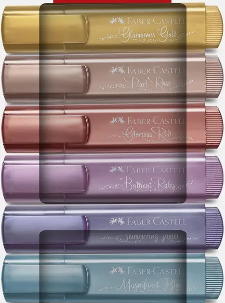 Overstregningspen Faber-Castell metallic 8 ass
