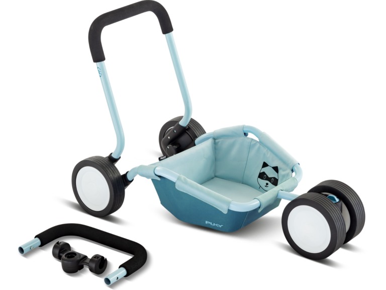 PUKY | 2-i-1 gåvogn & trailer | PUKY TRAILY Retro Blå