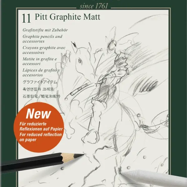 Pencil pitt graphite mat Faber-Castell 11 stk