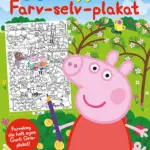 Peppa Pig - Gurli Gris' gigantiske farv-selv-plakat