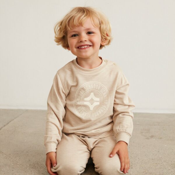 Petit By Sofie Schnoor Sweat Shirt Light Beige - 74 cm