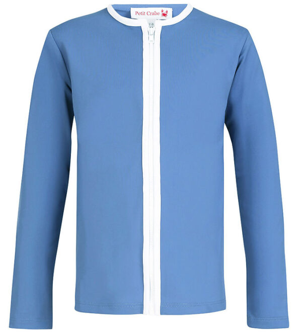 Petit Crabe Badebluse - Etoile - UV50+ - Cornflower m. Stjerne Petit Crabe Badebluse - Etoile - UV50+ - Cornflower m. Stjerne
