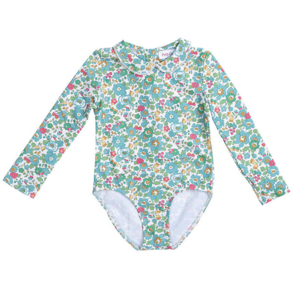 Petit Crabe Badedragt - Peeter Pan - UV50+ - Betsy m. Blomster