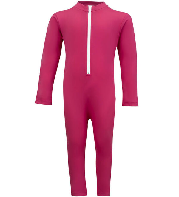 Petit Crabe Badeheldragt - Lou - UV50+ - Mulberry m. Kanin