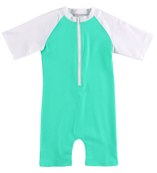 Petit Crabe Badeheldragt - Multicolor - UV50+ - Parrot/White