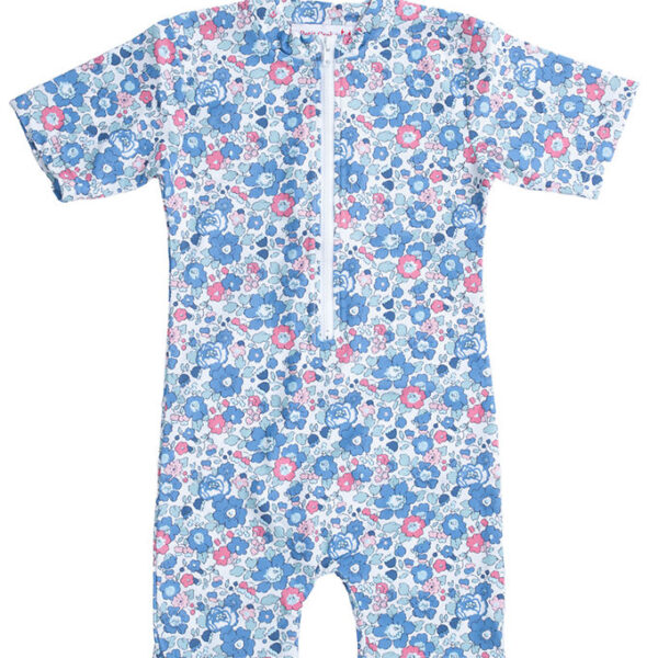 Petit Crabe Badeheldragt - Noe - UV50+ - Betsy m. Blomster Petit Crabe Badeheldragt - Noe - UV50+ - Betsy m. Blomster