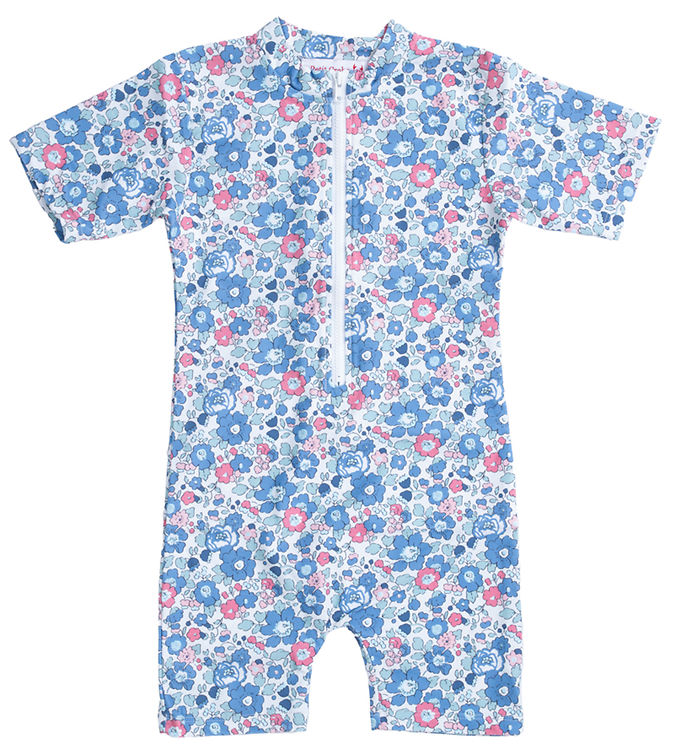 Petit Crabe Badeheldragt - Noe - UV50+ - Betsy m. Blomster Petit Crabe Badeheldragt - Noe - UV50+ - Betsy m. Blomster