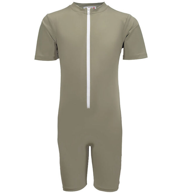 Petit Crabe Badeheldragt - Noe - UV50+ - Olive m. Kirsebær