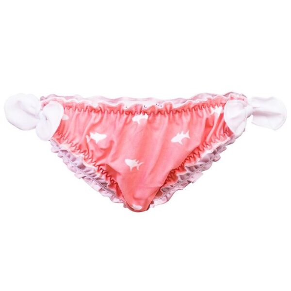 Petit Crabe Bikini Trusser m. Sløjfe - Gia - UV50+ - Koral m. Ha Petit Crabe Bikini Trusser m. Sløjfe - Gia - UV50+ - Koral m. Ha