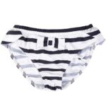 Petit Crabe Bikinitrusser - Zoe - UV50+ - Hvid/Navystribet