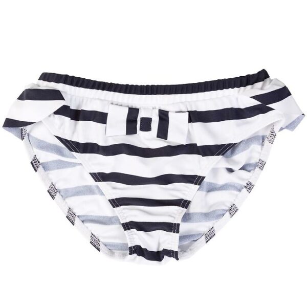 Petit Crabe Bikinitrusser - Zoe - UV50+ - Hvid/Navystribet