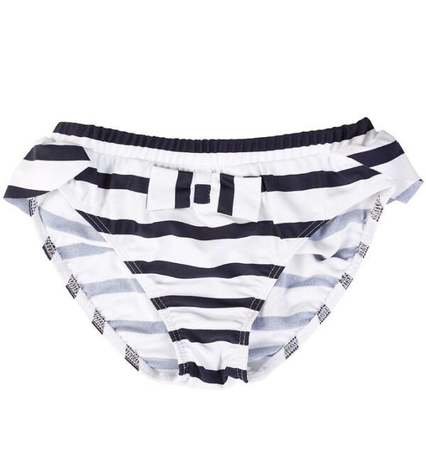 Petit Crabe Bikinitrusser - Zoe - UV50+ - Hvid/Navystribet Petit Crabe Bikinitrusser - Zoe - UV50+ - Hvid/Navystribet