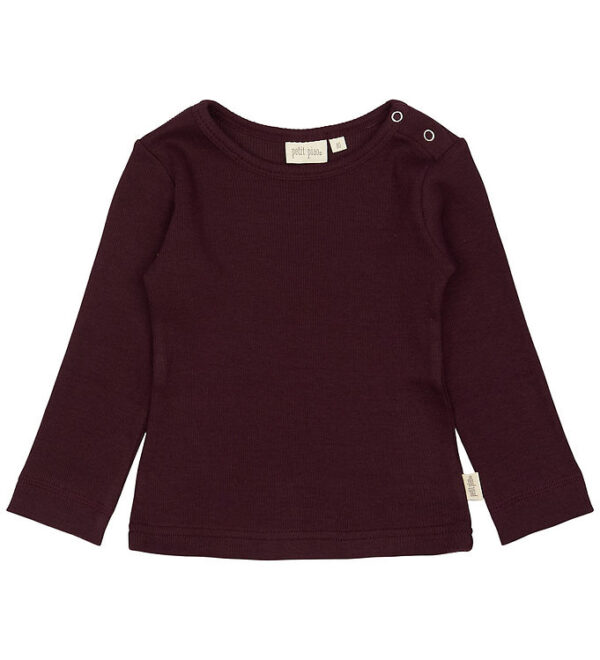 Petit Piao Bluse - Rib - Modal - Dark Grape