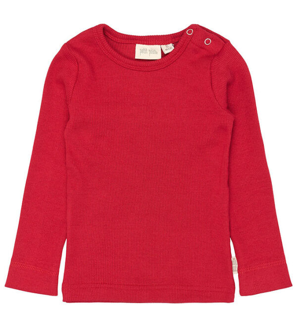 Petit Piao Bluse - Rib - Modal - Jet Red