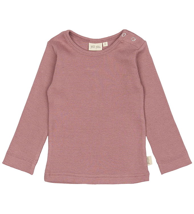 Petit Piao Bluse - Rib - Modal - Nostalgic Rose Petit Piao Bluse - Rib - Modal - Nostalgic Rose