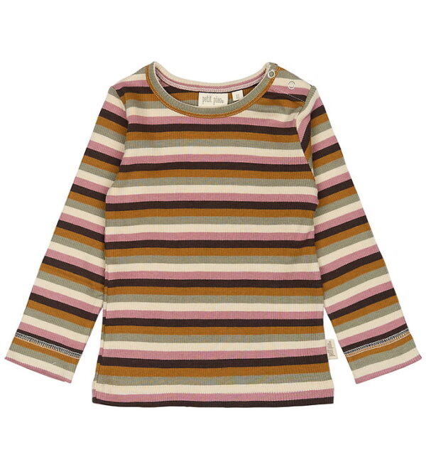 Petit Piao Bluse - Rib - Modal - Nostalgic Rose/Multi Striped