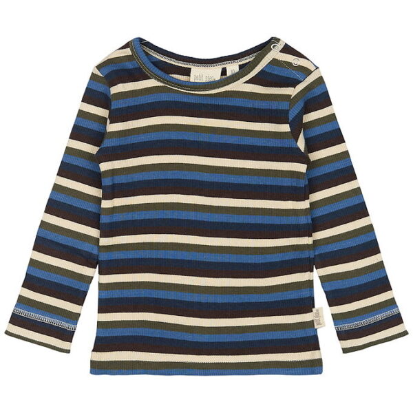 Petit Piao Bluse - Rib - Modal - True Navy/Multi Stripe