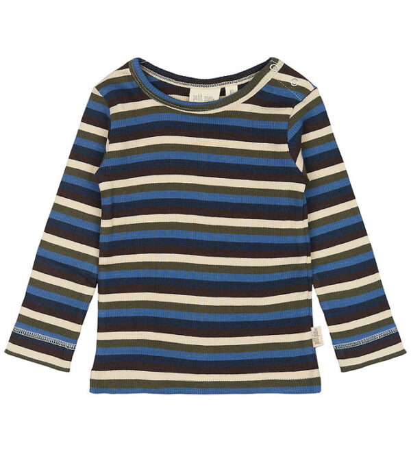 Petit Piao Bluse - Rib - Modal - True Navy/Multi Stripe Petit Piao Bluse - Rib - Modal - True Navy/Multi Stripe