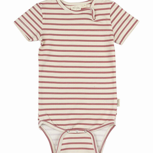 Petit Piao Body k/æ - Sum - Withered Rose/Off White