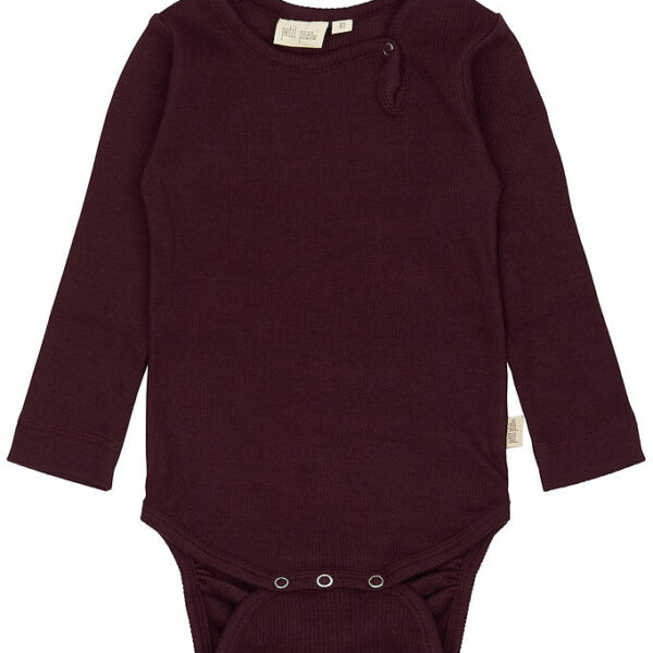 Petit Piao Body l/æ - Rib - Modal - Dark Grape