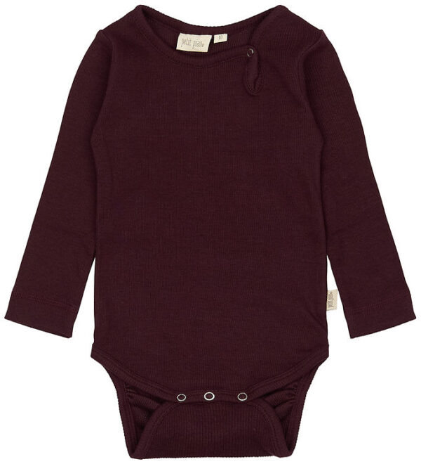 Petit Piao Body l/æ - Rib - Modal - Dark Grape