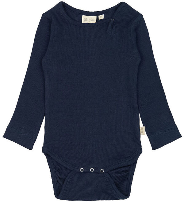 Petit Piao Body l/æ - Rib - Modal - Dress Blues