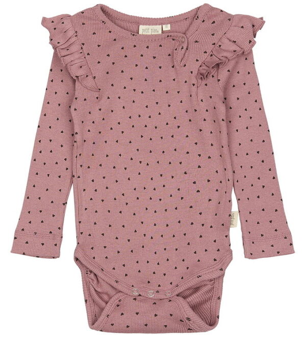 Petit Piao Body l/æ - Rib - Modal - Nostalgic Rose/Coffee Petit Piao Body l/æ - Rib - Modal - Nostalgic Rose/Coffee