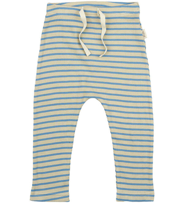 Petit Piao Bukser - Rib - Modal - Allure Blue/Dark Off White Petit Piao Bukser - Rib - Modal - Allure Blue/Dark Off White