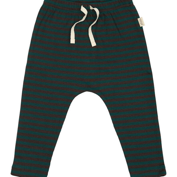 Petit Piao Bukser - Rib - Modal - Dark Sea/Coffe Bean