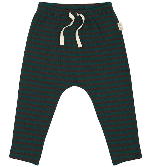 Petit Piao Bukser - Rib - Modal - Dark Sea/Coffe Bean