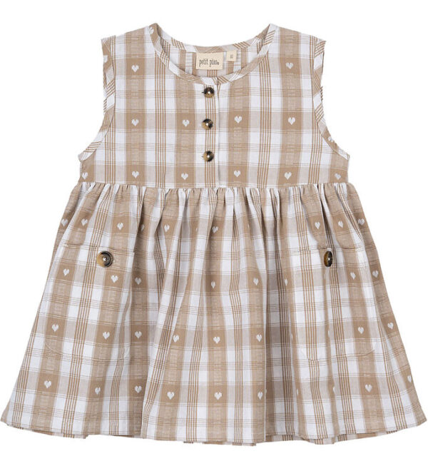 Petit Piao Kjole - Off White Heart