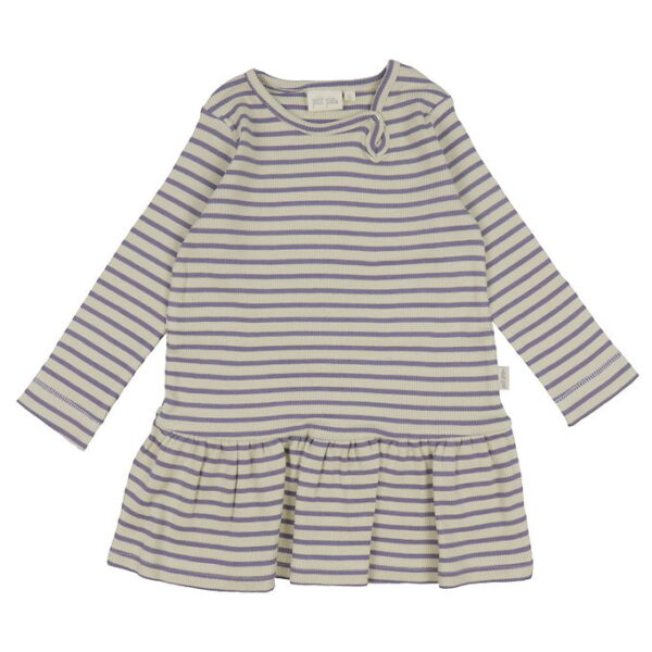 Petit Piao Kjole - Rib - Modal - Dusty Violet/Dark Off White