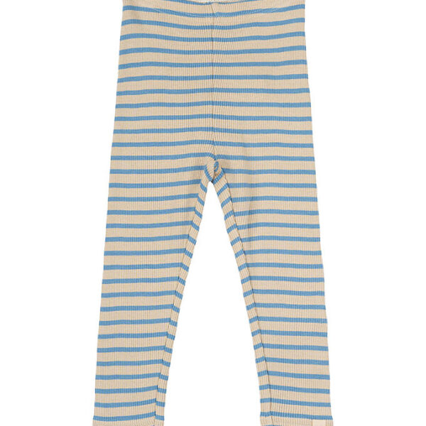Petit Piao Leggings - Rib - Modal - Allure Blue/Dark Off White Petit Piao Leggings - Rib - Modal - Allure Blue/Dark Off White