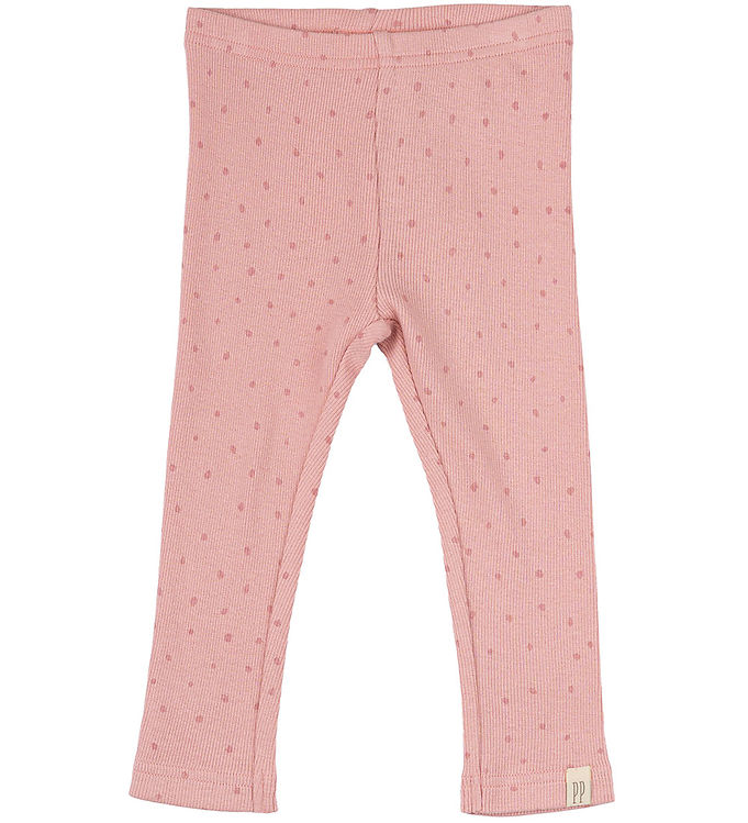 Petit Piao Leggings - Rib - Modal - Bright Rose Petit Piao Leggings - Rib - Modal - Bright Rose