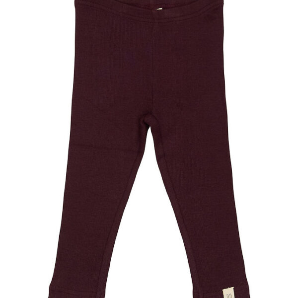 Petit Piao Leggings - Rib - Modal - Dark Grape