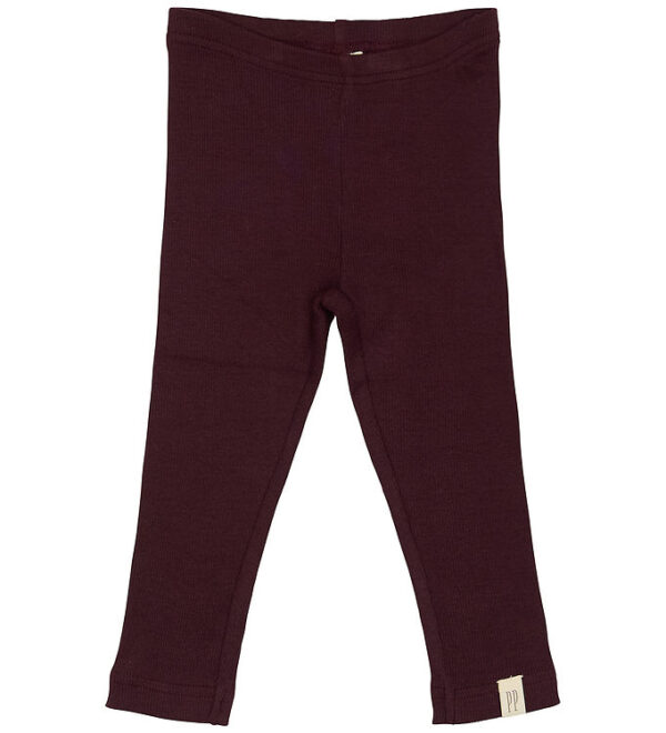 Petit Piao Leggings - Rib - Modal - Dark Grape Petit Piao Leggings - Rib - Modal - Dark Grape