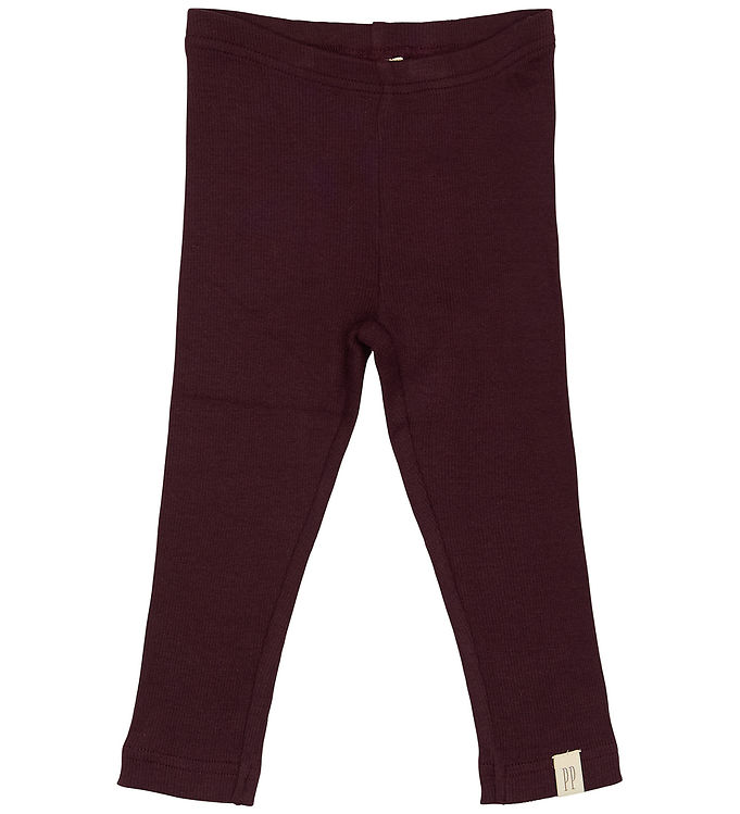 Petit Piao Leggings - Rib - Modal - Dark Grape