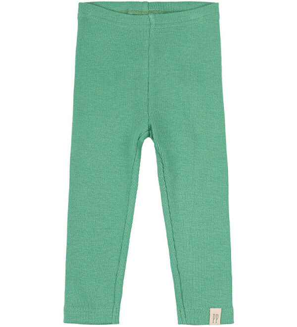 Petit Piao Leggings - Rib - Modal - Green Spruce