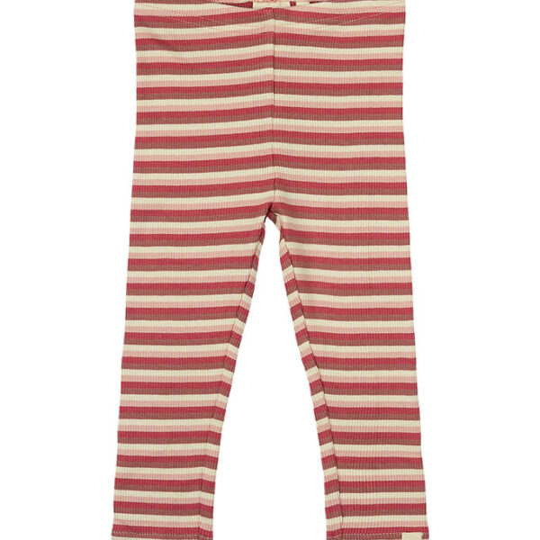 Petit Piao Leggings - Rib - Modal - Light Berry Multi Stripe Petit Piao Leggings - Rib - Modal - Light Berry Multi Stripe