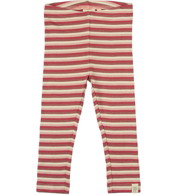 Petit Piao Leggings - Rib - Modal - Light Berry Multi Stripe Petit Piao Leggings - Rib - Modal - Light Berry Multi Stripe